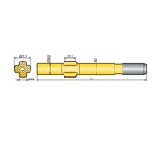Хвостовик аналог Sandvik/Tamrock 438,  