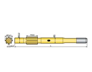 Хвостовик аналог Ingersoll  YH 110 V,  YH 135